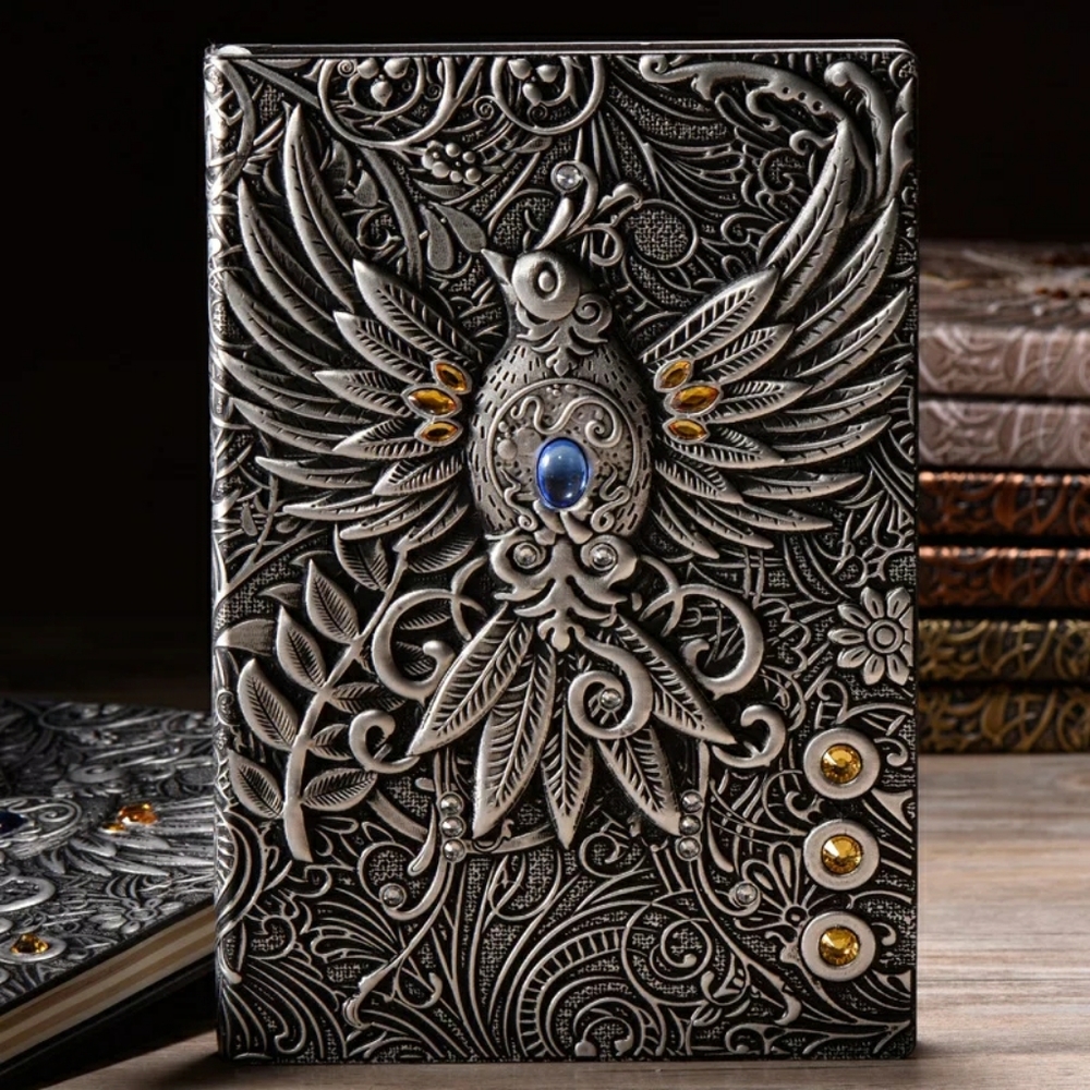 5⭐ Rated.🧡 Embossed Phoenix Journal - Picture 8 of 16